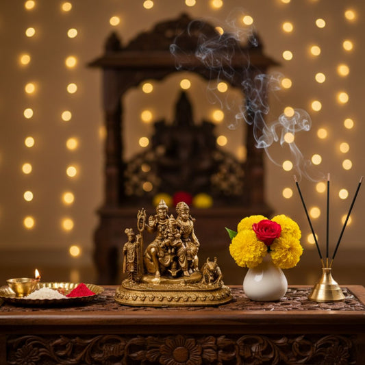 Shiv Parvati Ji Idol – Divine Union for Love, Harmony & Family Happiness