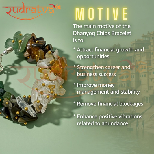 Dhanyog Chips Bracelet | Wealth, Prosperity & Positive Energy Bracelet