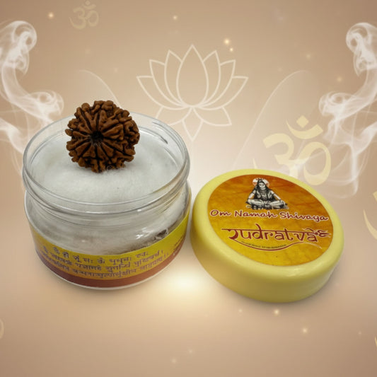 9 Mukhi Rudraksha (25mm) – Original Nau Mukhi for Power, Fearlessness & Goddess Durga Blessings