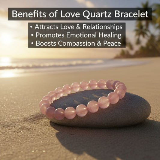 Rose Quartz Healing Crystal Bracelet