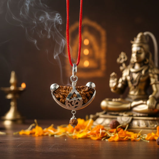 1 Mukhi Rudraksha with Pure Silver Cap (29mm) – Original Ek Mukhi for Meditation & Spiritual Growth