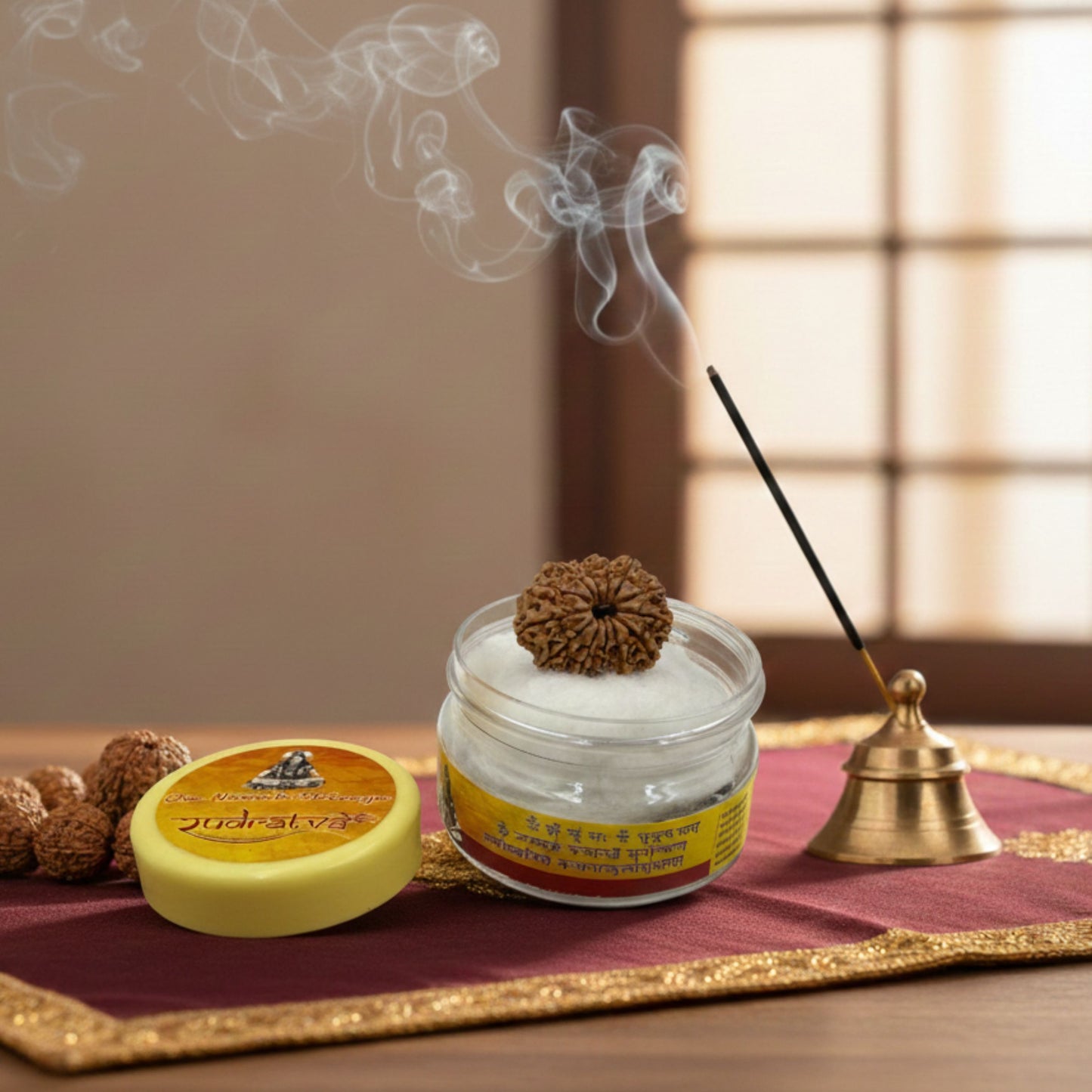 13 Mukhi Rudraksha (27mm) – Original Terah Mukhi for Attraction, Success & Lord Kamadeva Blessings