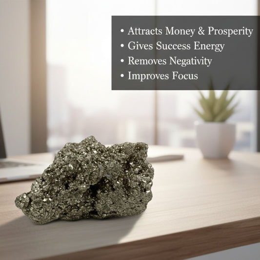 Pyrite Cluster Stone – Attract Wealth, Protection & Positive Energy
