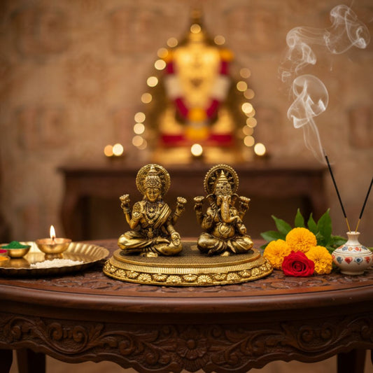 Laxmi Ganesh Ji Idol – Wealth, Prosperity & Auspicious Beginnings