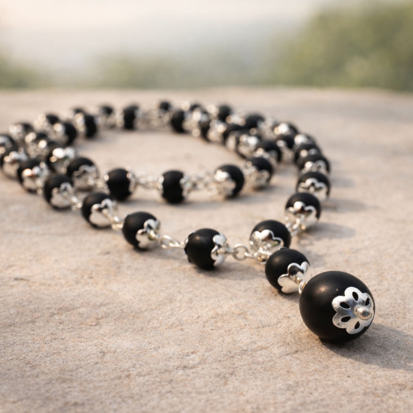 Karungali GS Pendant Mala – Sacred Protection, Healing & Spiritual Energy