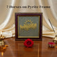 7 Horse Pyrite Crystal Frame – Wealth, Success & Positive Energy