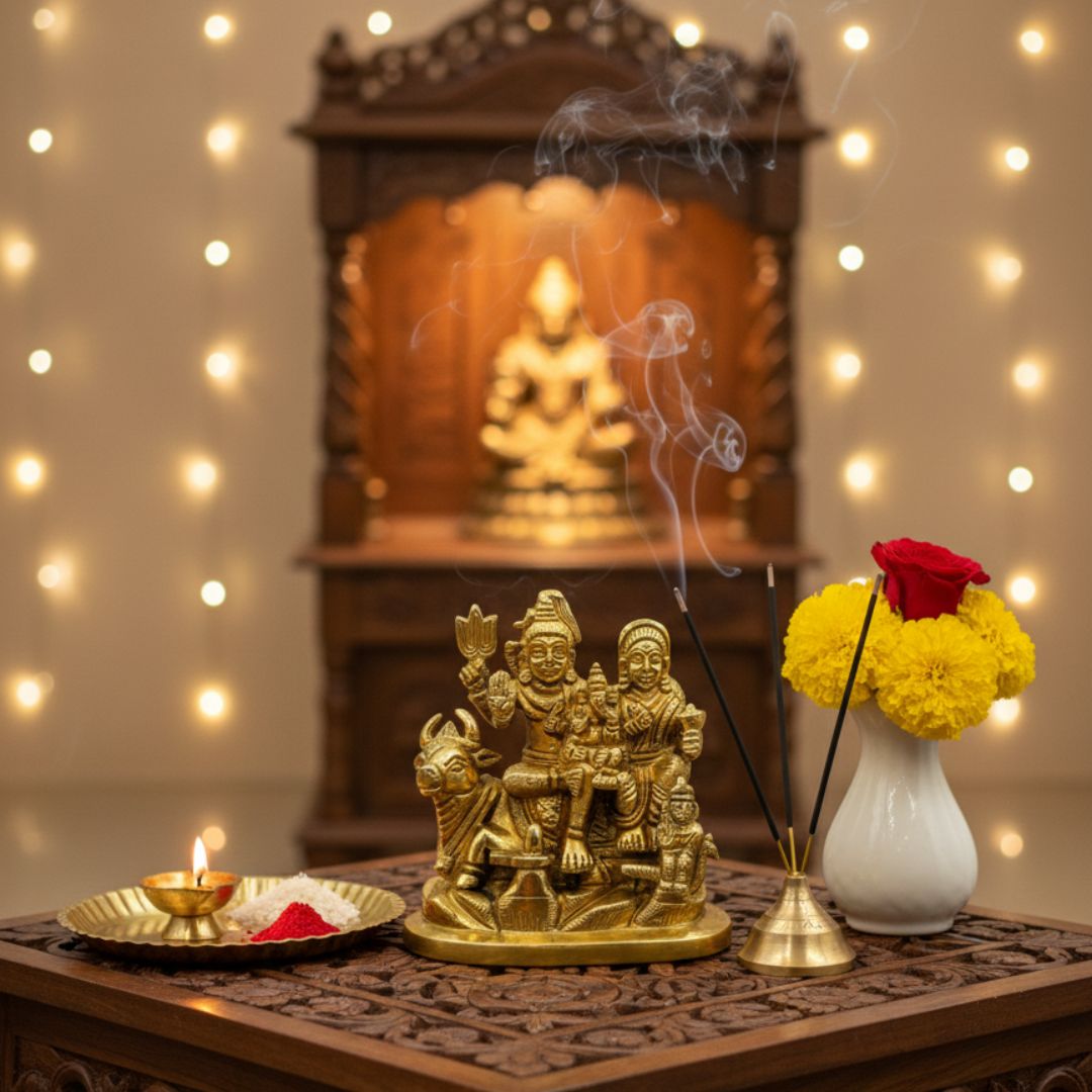 Shiv Parivar – Lord Shiva Family Idol for Peace, Protection & Family Harmony