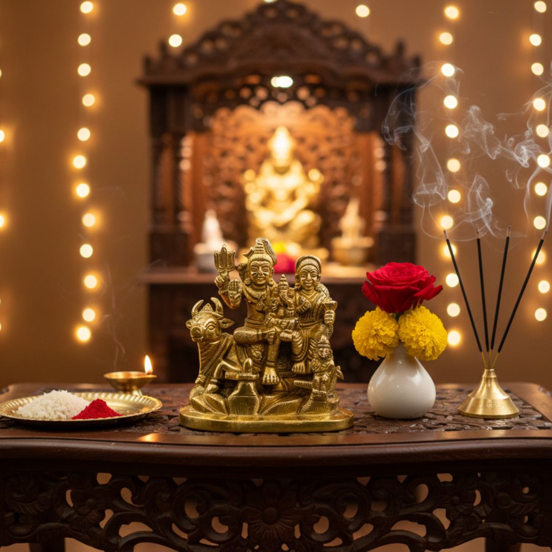 Shiv Parivar – Lord Shiva Family Idol for Peace, Protection & Family Harmony