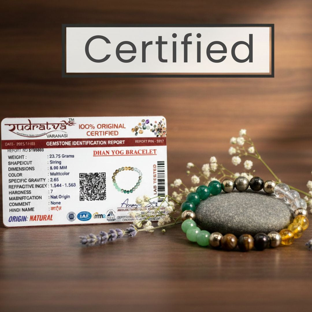 Dhan Yog Bracelet | Wealth, Prosperity & Abundance Healing Crystal Bracelet