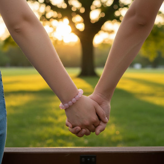 Rose Quartz Healing Crystal Bracelet