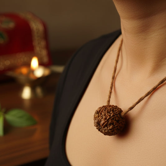 11 Mukhi Rudraksha (26mm) – Original Gyarah Mukhi for Courage, Leadership & Hanuman Ji Blessings