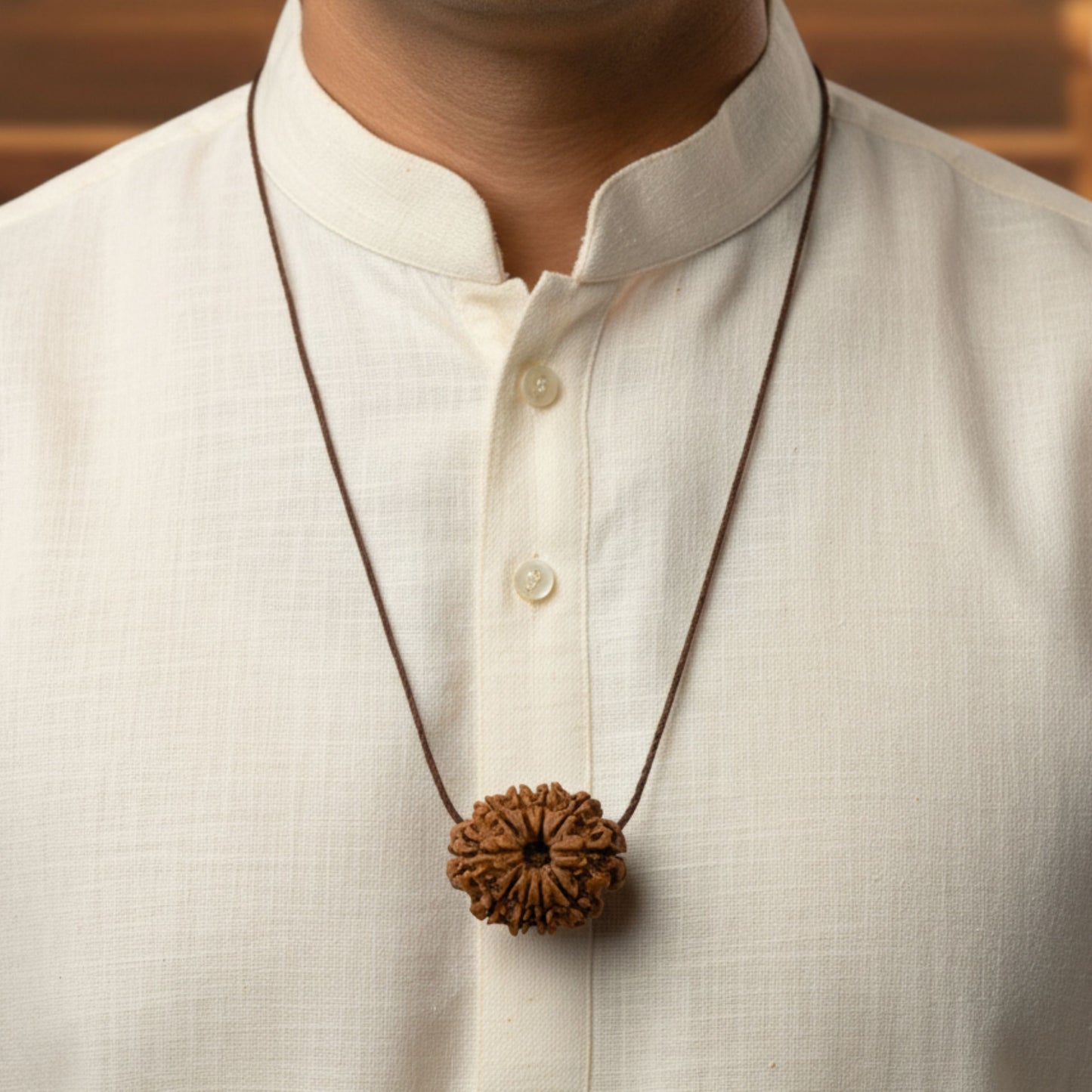 10 Mukhi Rudraksha (27mm) – Original Das Mukhi for Protection, Peace & Lord Vishnu Blessings