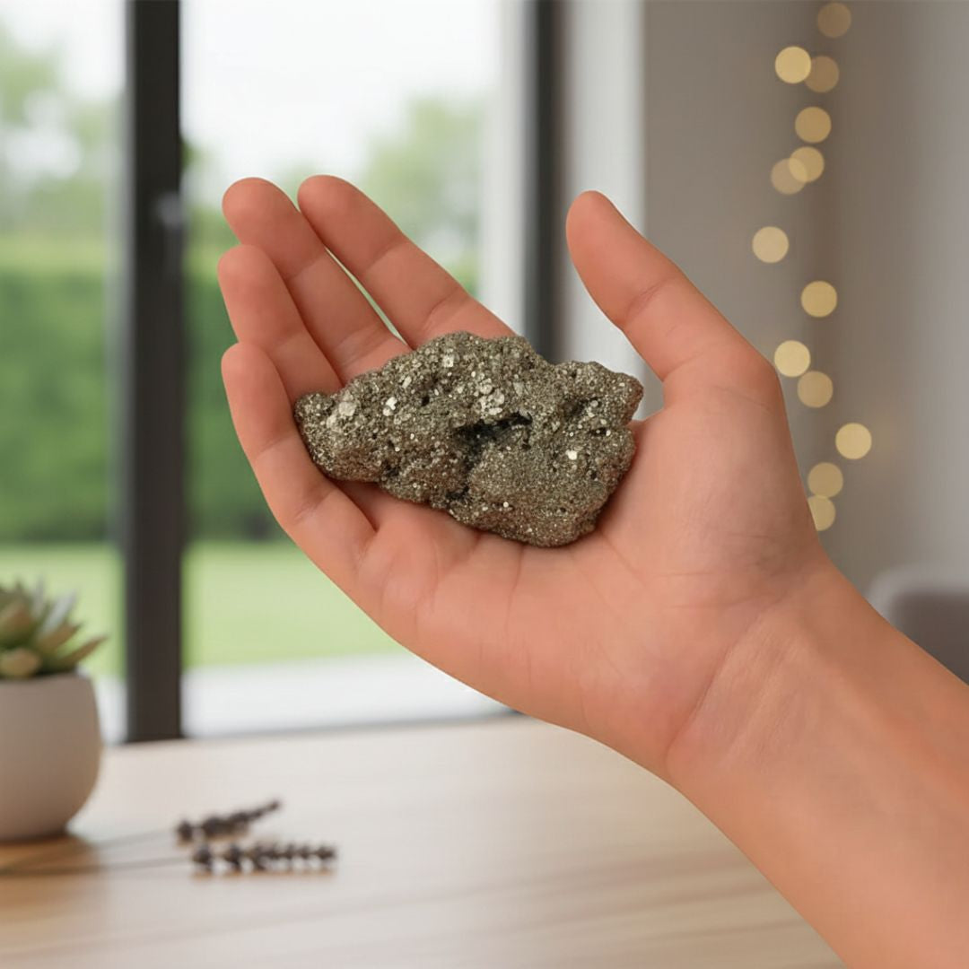 Pyrite Cluster Stone – Attract Wealth, Protection & Positive Energy