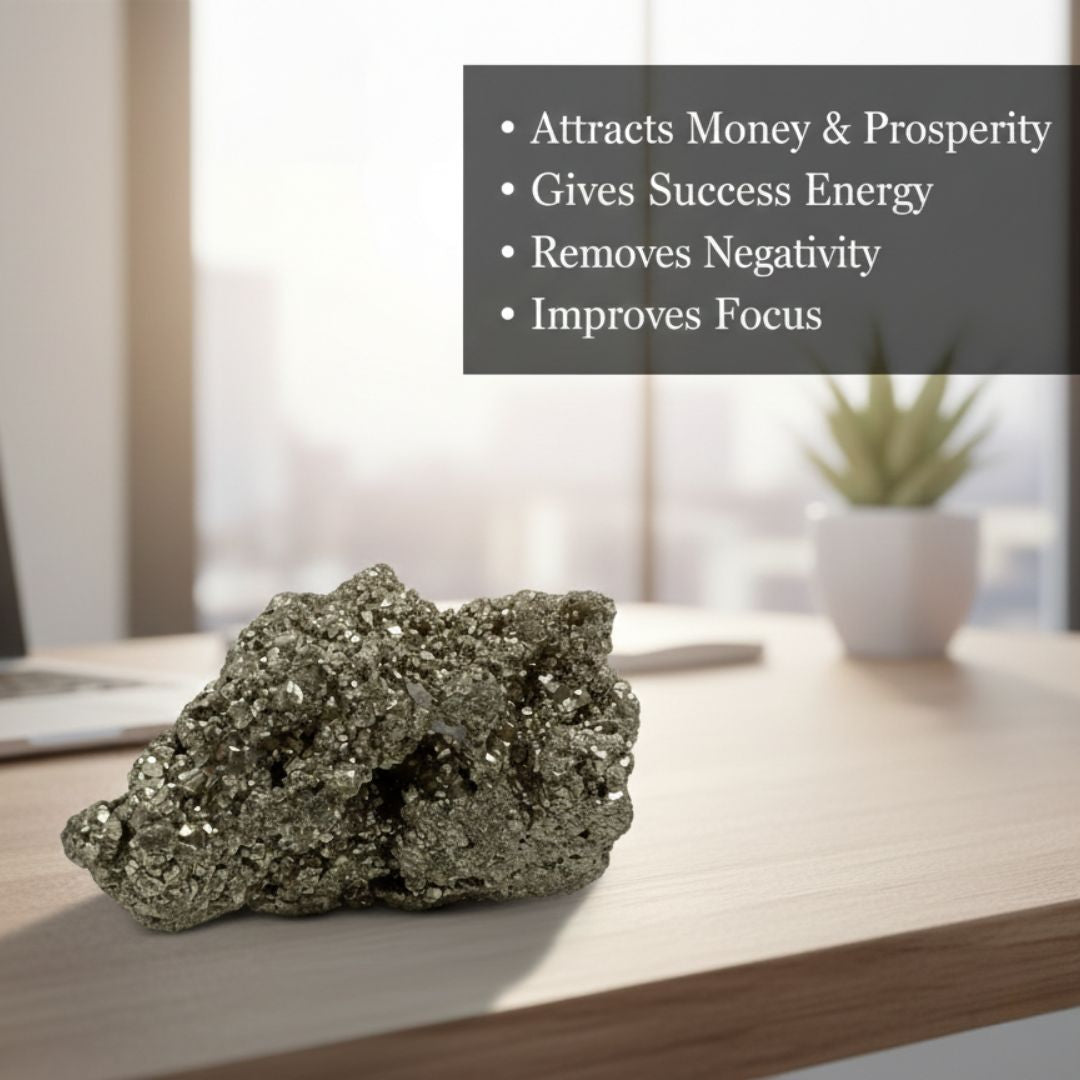 Pyrite Cluster Stone – Attract Wealth, Protection & Positive Energy