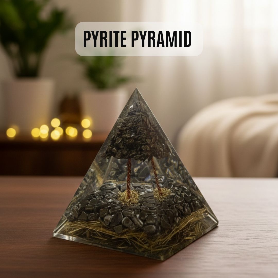 Pyrite Pyramid – Money Magnet Crystal for Wealth, Protection & Success
